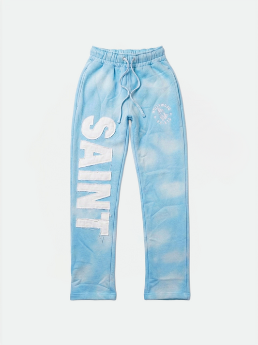Hollywood Saints™ Sunfade Sweatpants – Sky Blue