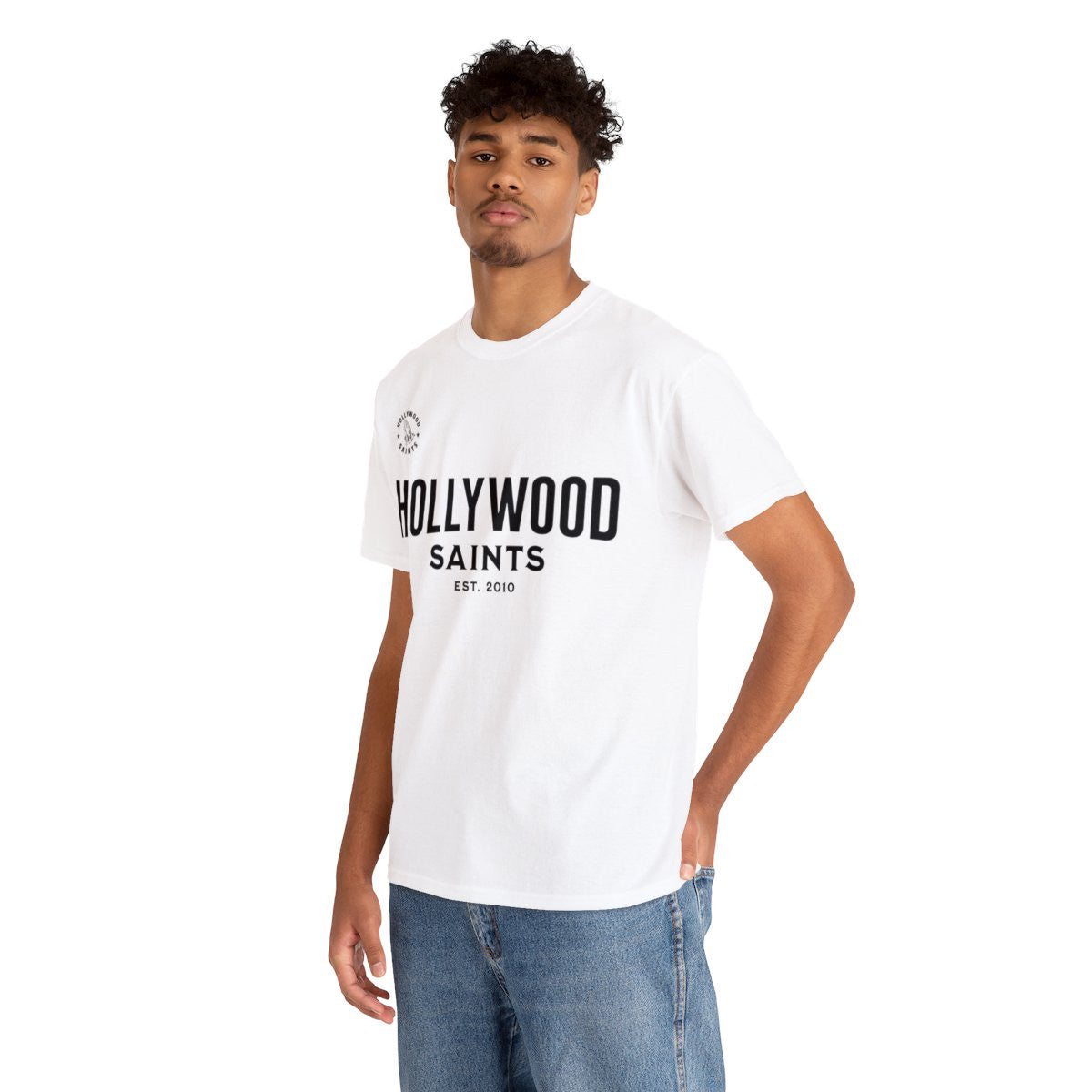 hollywoodsaints Black Essentials t shirt
