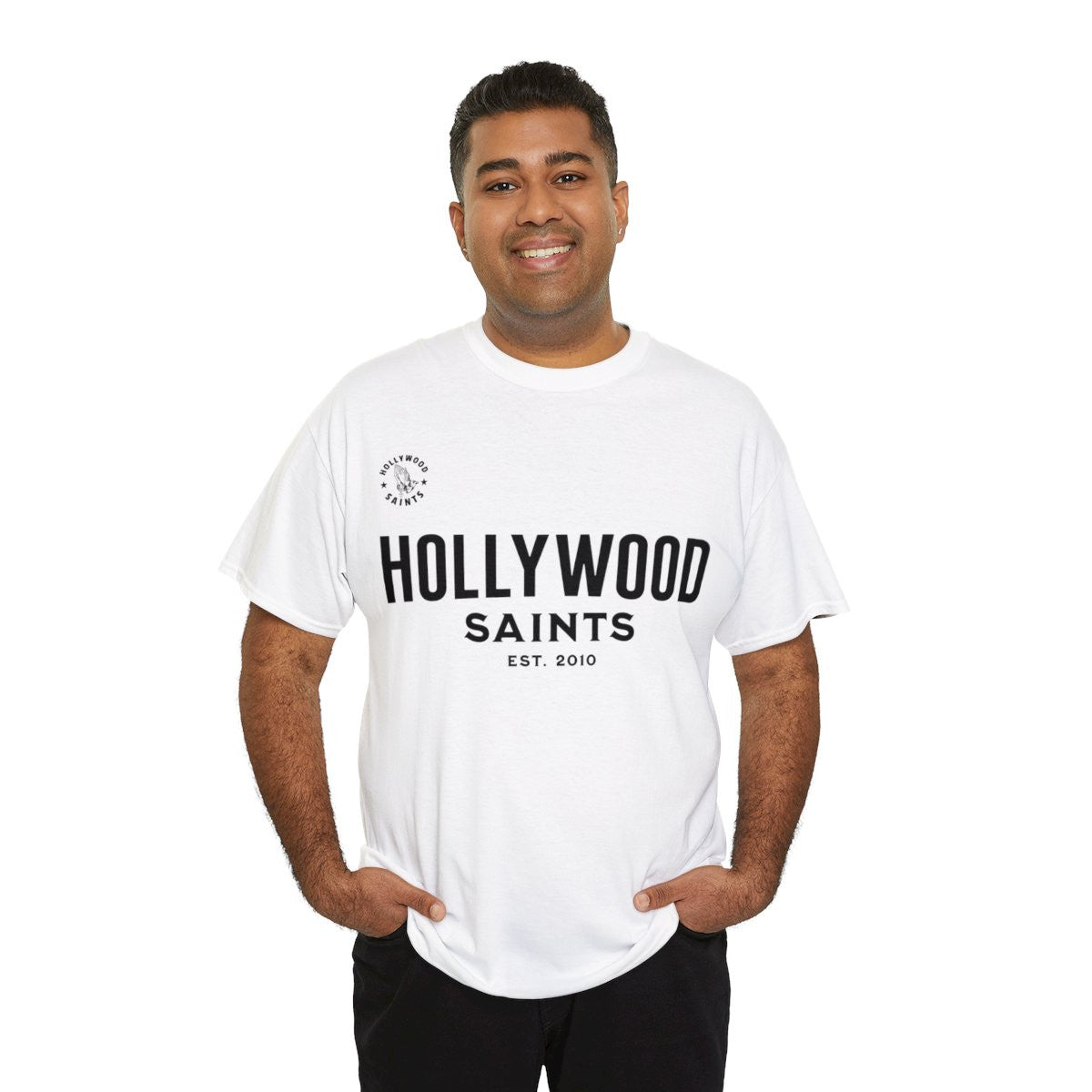 hollywoodsaints Black Essentials t shirt