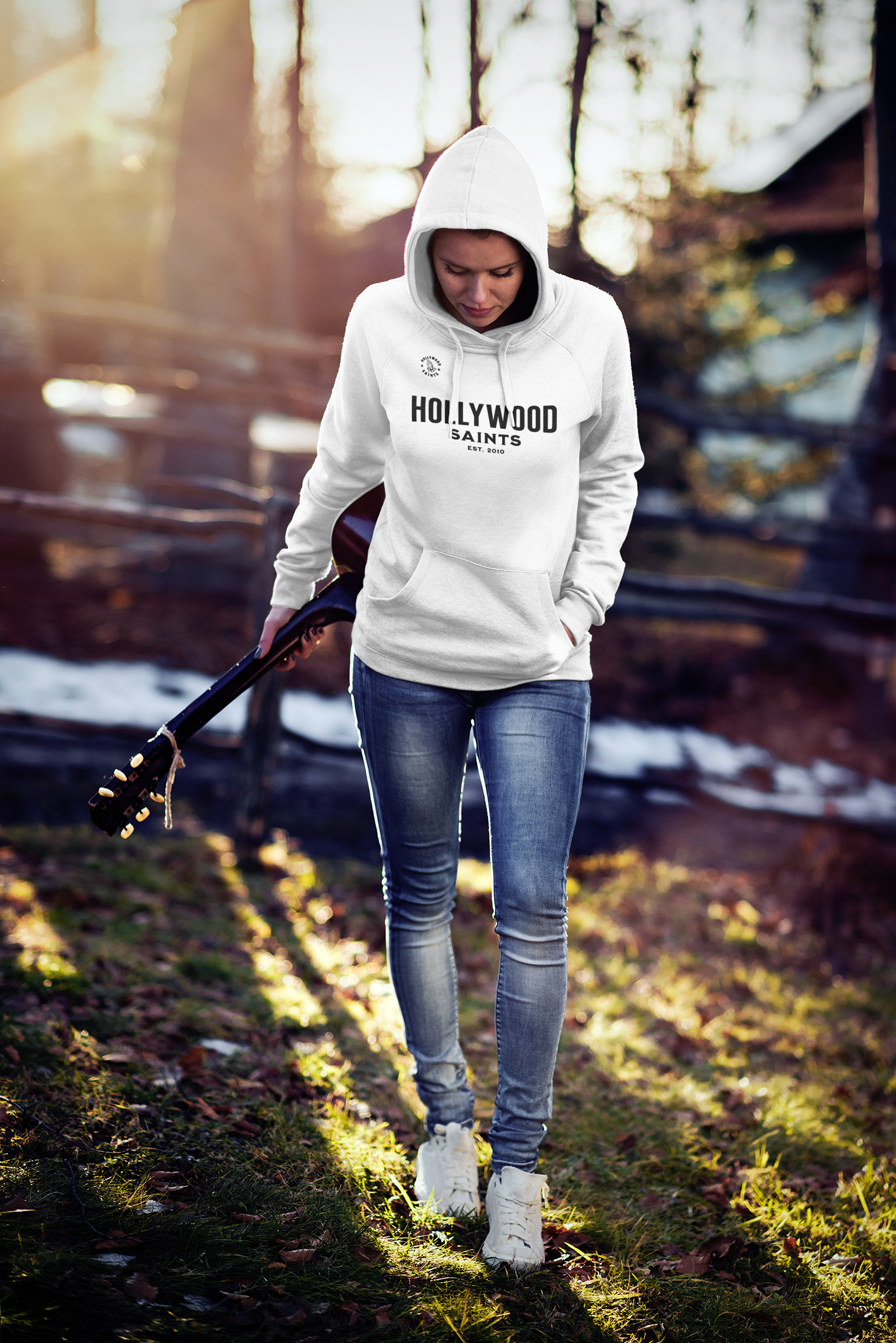 hollywoodsaints Black Essentials t shirt